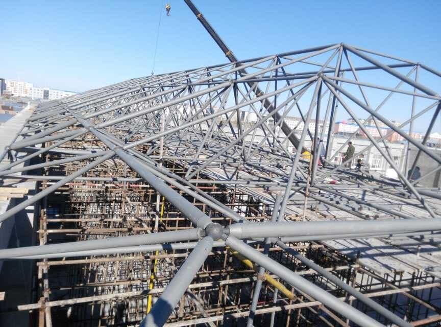 张家界商贸城屋顶网架工程